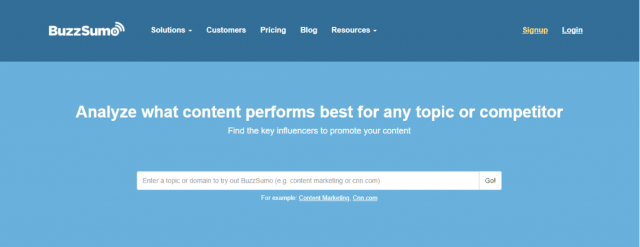 buzzsumo sosyal medya aracı