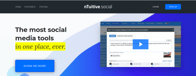 ntutive sosyal medya aracı
