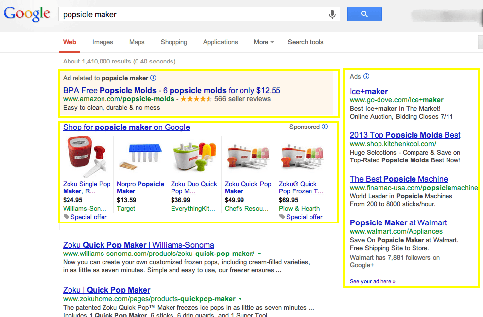 Google adwords reklam çeşidi örneği